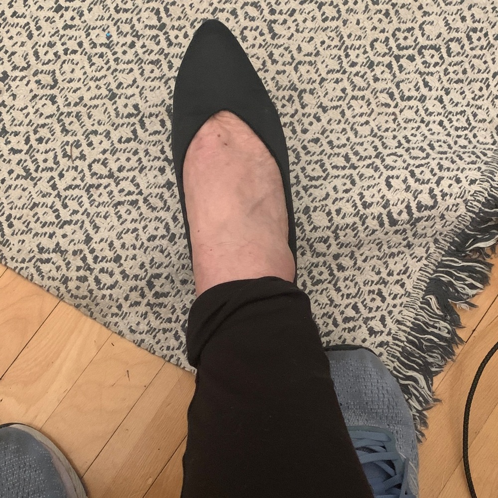 Elegant Black Women's silk Shoes